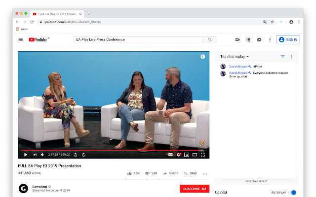Chat Selector for YouTube Live  from Chrome web store to be run with OffiDocs Chromium online