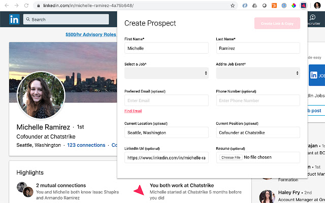 Chatstrike Recruit  from Chrome web store to be run with OffiDocs Chromium online