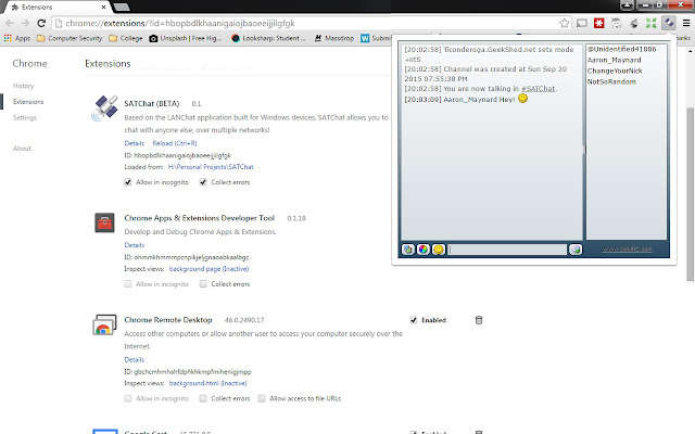 Chatter  from Chrome web store to be run with OffiDocs Chromium online
