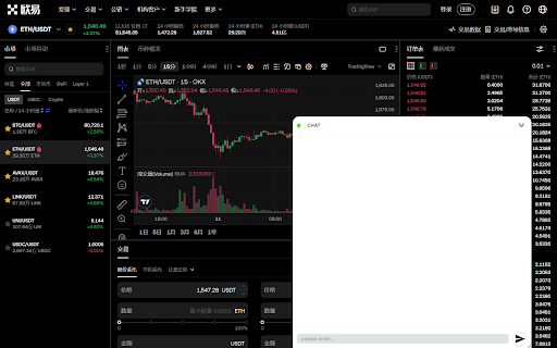 chat trade  from Chrome web store to be run with OffiDocs Chromium online