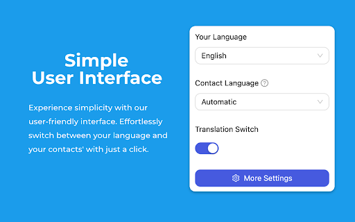 Chat Translator Discord, Telegram, WhatsApp and More  from Chrome web store to be run with OffiDocs Chromium online
