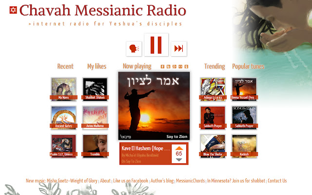 Chavah Messianic Radio  from Chrome web store to be run with OffiDocs Chromium online