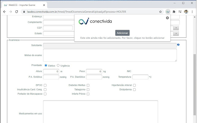 Checkapp Monitores Multiparamétricos  from Chrome web store to be run with OffiDocs Chromium online
