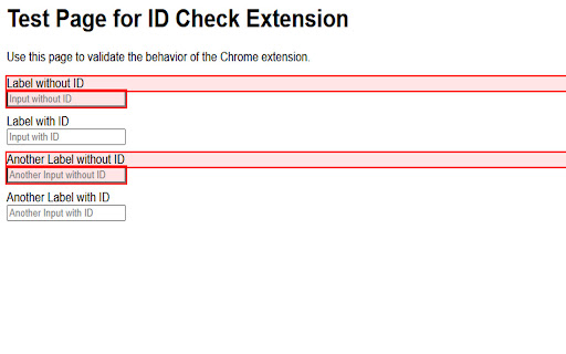 Check Elements ID  from Chrome web store to be run with OffiDocs Chromium online