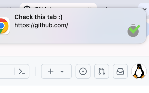 CheckLater  from Chrome web store to be run with OffiDocs Chromium online