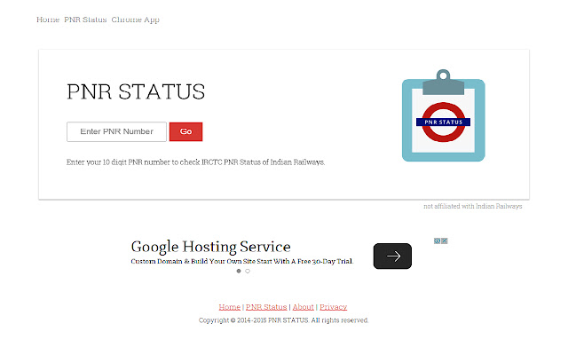 check pnr status  from Chrome web store to be run with OffiDocs Chromium online