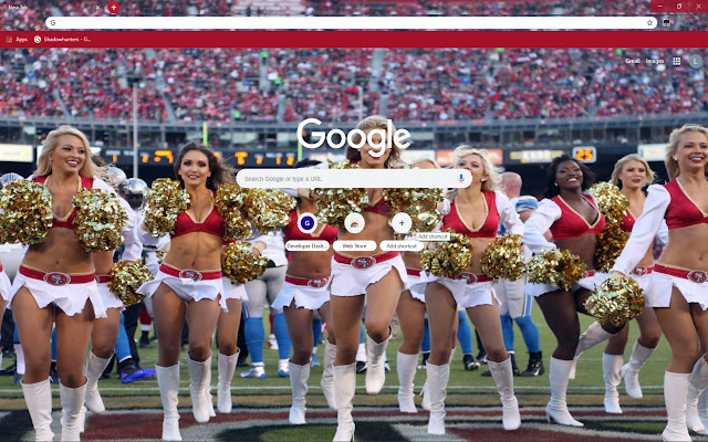 Cheerleaders Theme  from Chrome web store to be run with OffiDocs Chromium online