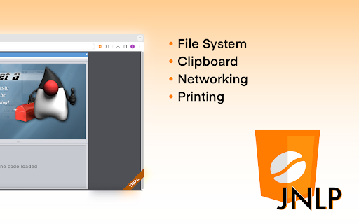 CheerpJ JNLP Runner  from Chrome web store to be run with OffiDocs Chromium online