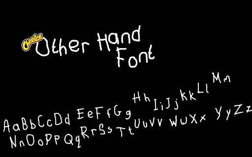 Cheetos Other Hand Font  from Chrome web store to be run with OffiDocs Chromium online