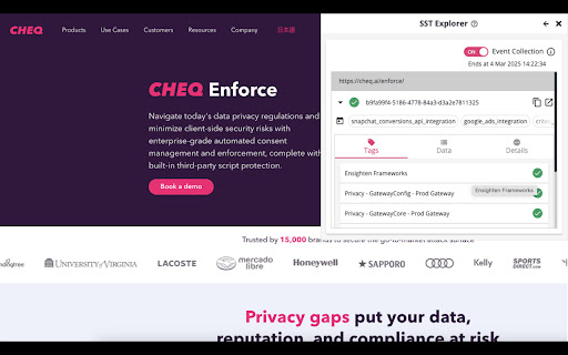 CHEQ Developer Tools  from Chrome web store to be run with OffiDocs Chromium online