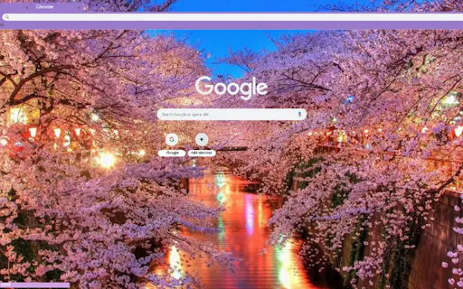 Cherry Blossom Forest with lots of lights  from Chrome web store to be run with OffiDocs Chromium online