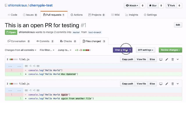 Cherry Pie  from Chrome web store to be run with OffiDocs Chromium online
