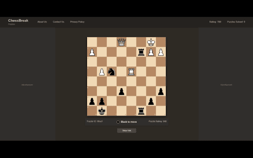 ChessBreak Chess Puzzles While Browsing  from Chrome web store to be run with OffiDocs Chromium online
