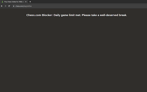 Chess.com Blocker  from Chrome web store to be run with OffiDocs Chromium online