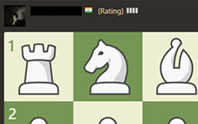 Chess.com rating hider  from Chrome web store to be run with OffiDocs Chromium online