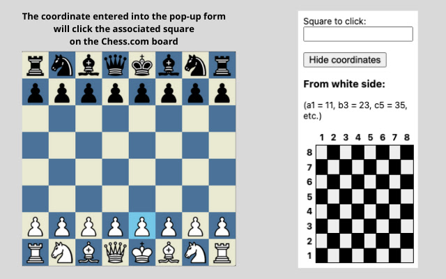 Chess.com Voice Input Facilitator  from Chrome web store to be run with OffiDocs Chromium online