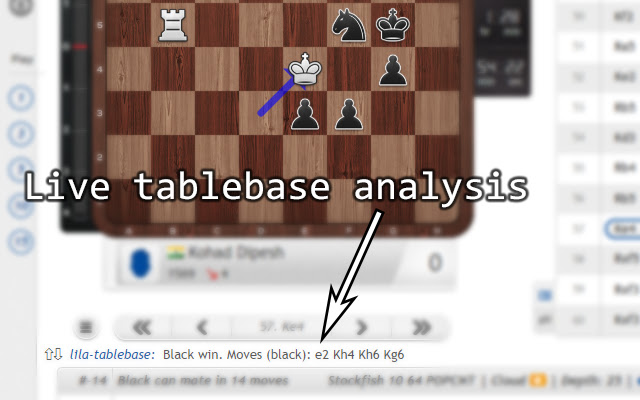Chess Endgame Tables  from Chrome web store to be run with OffiDocs Chromium online
