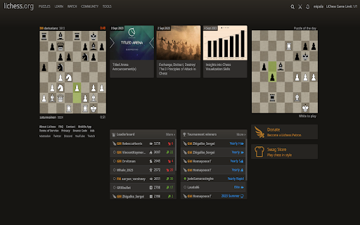 Chess Game Limiter  from Chrome web store to be run with OffiDocs Chromium online