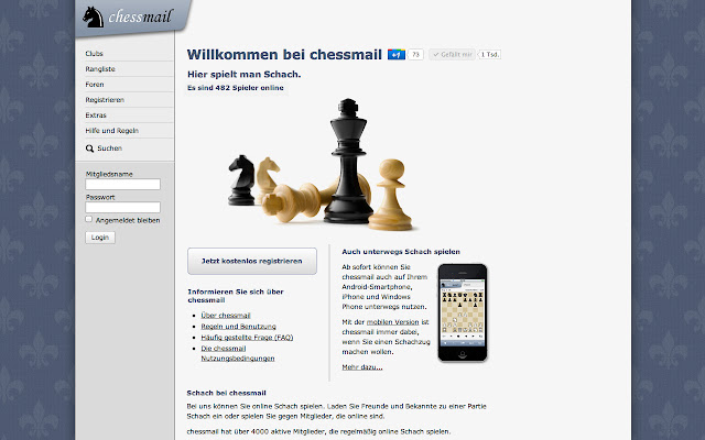 chessmail ~ play chess  from Chrome web store to be run with OffiDocs Chromium online