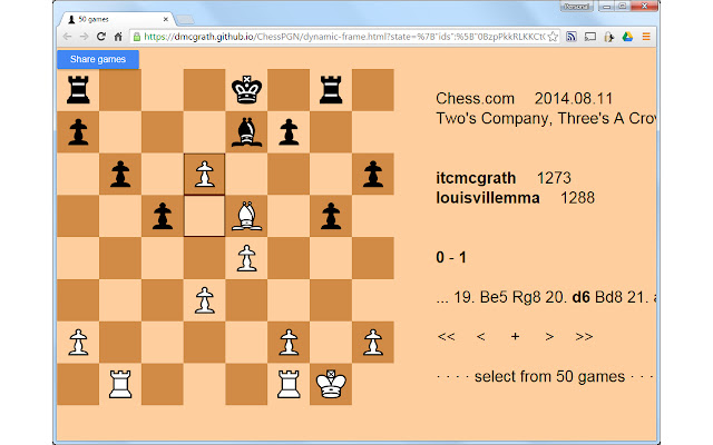 Chess PGN Viewer  from Chrome web store to be run with OffiDocs Chromium online