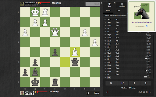 Chess Play with no rating  from Chrome web store to be run with OffiDocs Chromium online