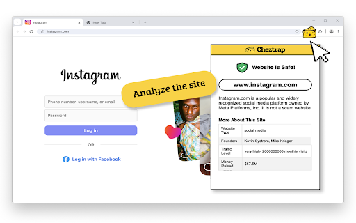 Cheztrap  from Chrome web store to be run with OffiDocs Chromium online