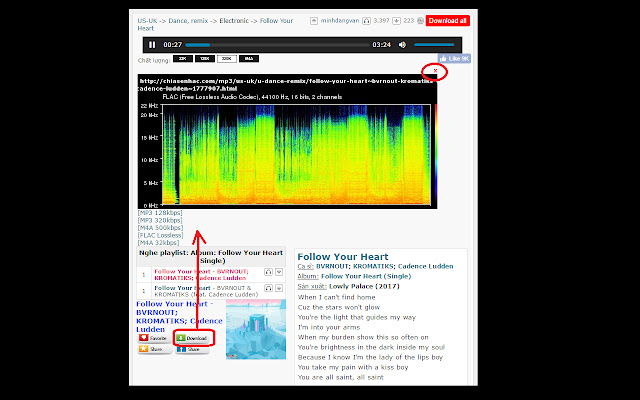 Chiasenhac Downloader 2 aus dem Chrome Web Store zur Ausführung mit OffiDocs Chromium online