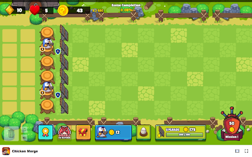 Chicken Merge Merge chickens to build a powerful defense!  from Chrome web store to be run with OffiDocs Chromium online