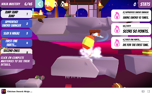 Chicken Sword: Ninja Master Test your ninja skills in an epic adventure!  from Chrome web store to be run with OffiDocs Chromium online