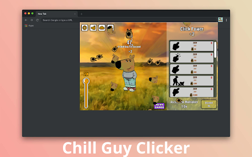 Chill Guy Clicker  from Chrome web store to be run with OffiDocs Chromium online