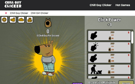 Chill Guy Clicker Online  from Chrome web store to be run with OffiDocs Chromium online