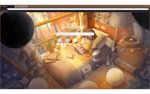 Chillhop Raccoon Day  from Chrome web store to be run with OffiDocs Chromium online