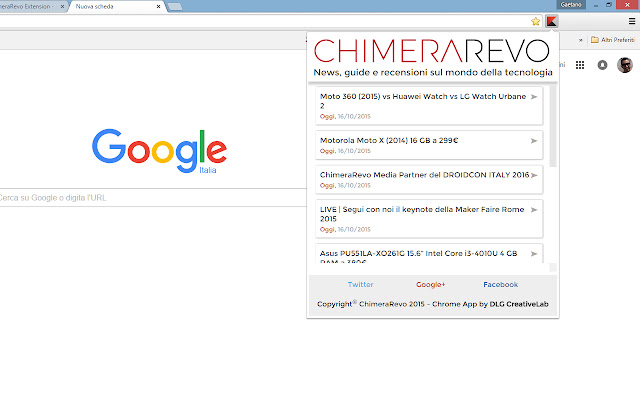 ChimeraRevo Extension  from Chrome web store to be run with OffiDocs Chromium online