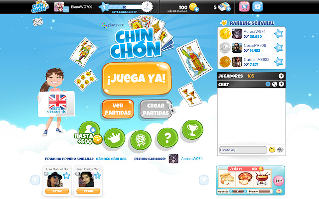 Chinchon PlaySpace  from Chrome web store to be run with OffiDocs Chromium online