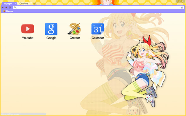 Chitoge Kirisaki Theme  from Chrome web store to be run with OffiDocs Chromium online