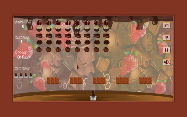 Chocolate Invaders Game  from Chrome web store to be run with OffiDocs Chromium online
