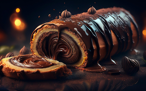 Chocolate roll cake  from Chrome web store to be run with OffiDocs Chromium online