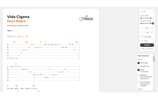 Chords Printify Chrome Extension  from Chrome web store to be run with OffiDocs Chromium online