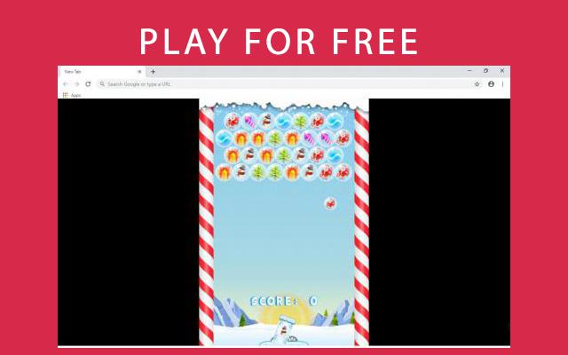 Christmas Bubbles Game for Chrome  from Chrome web store to be run with OffiDocs Chromium online