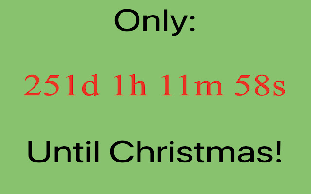 Christmas Countdown Timer!  from Chrome web store to be run with OffiDocs Chromium online