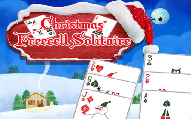 Christmas Freecell Solitaire  from Chrome web store to be run with OffiDocs Chromium online