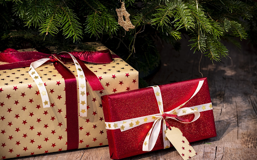 Christmas gift box  from Chrome web store to be run with OffiDocs Chromium online