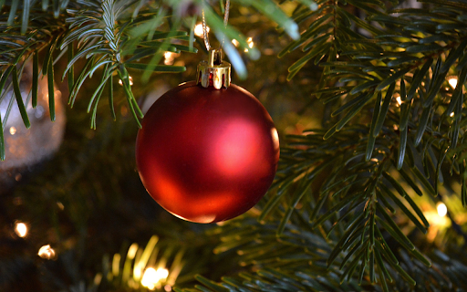 Christmas red ball  from Chrome web store to be run with OffiDocs Chromium online