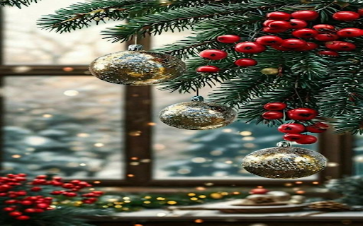 Christmas space wallpaper  from Chrome web store to be run with OffiDocs Chromium online
