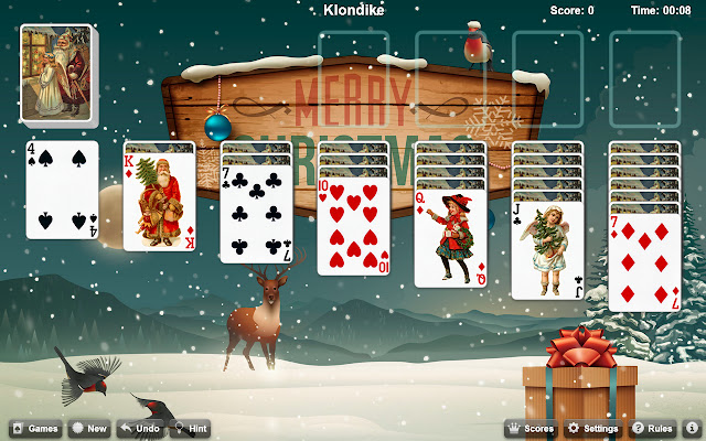Christmas Time Solitaire  from Chrome web store to be run with OffiDocs Chromium online