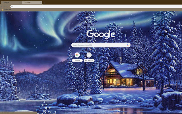 Le thème de la maison d'hiver de Noël de la boutique en ligne Chrome sera exécuté avec OffiDocs Chromium en ligne