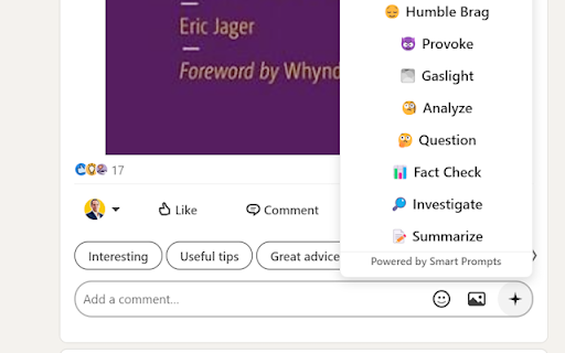 Christophe Huberts LinkedIn AI  from Chrome web store to be run with OffiDocs Chromium online