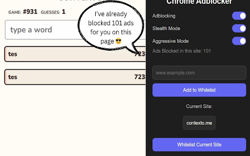 Chrome Adblocker – The Best Free Ad Blocker for Chrome  from Chrome web store to be run with OffiDocs Chromium online