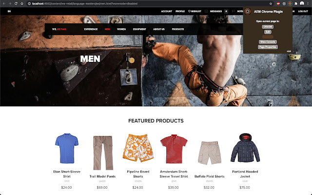 Chrome AEM Plugin  from Chrome web store to be run with OffiDocs Chromium online
