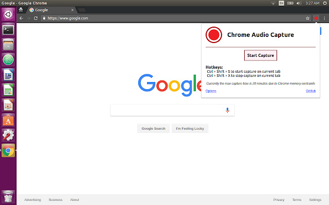 Chrome Audio Capture  from Chrome web store to be run with OffiDocs Chromium online